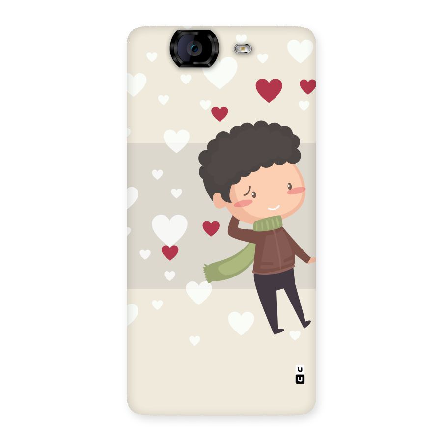 Boy in love Back Case for Canvas Knight A350
