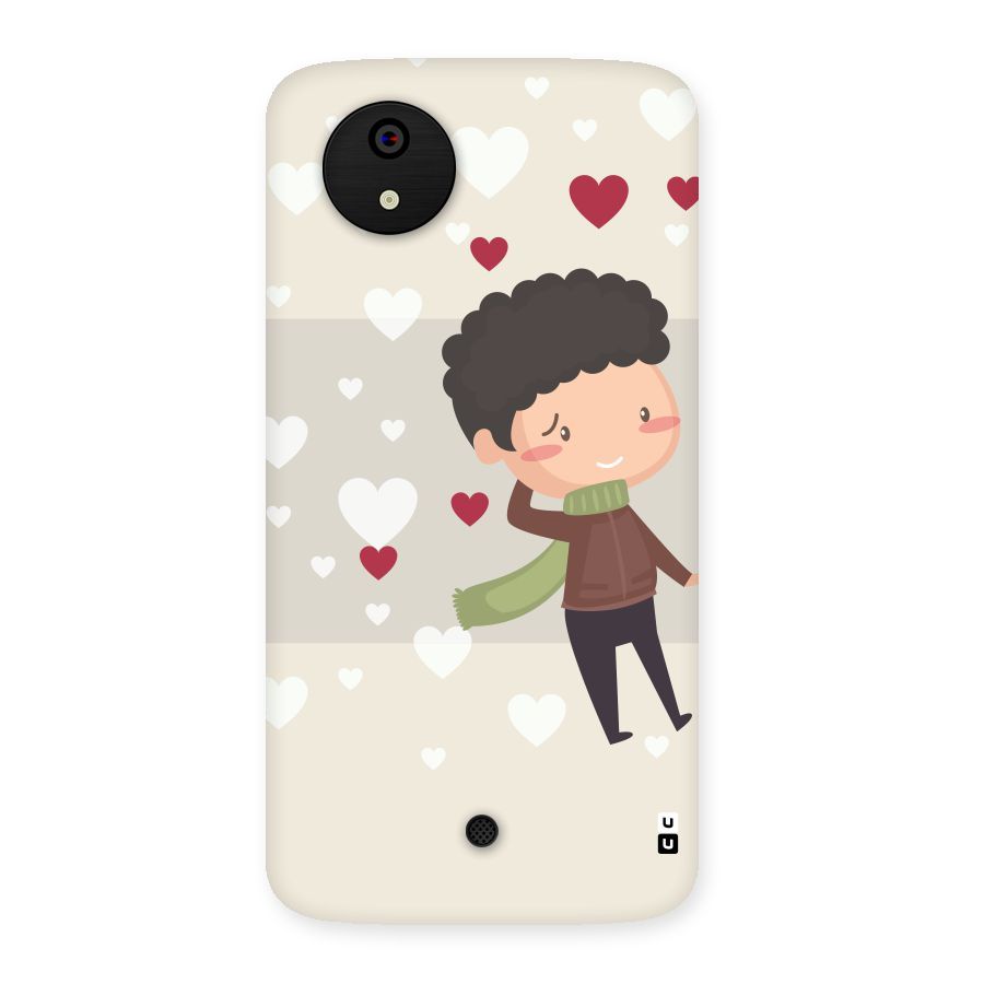 Boy in love Back Case for Micromax Canvas A1