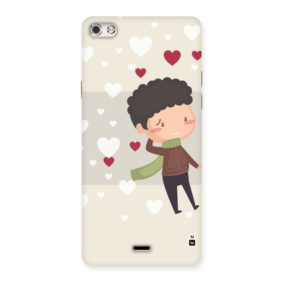 Boy in love Back Case for Micromax Canvas Silver 5
