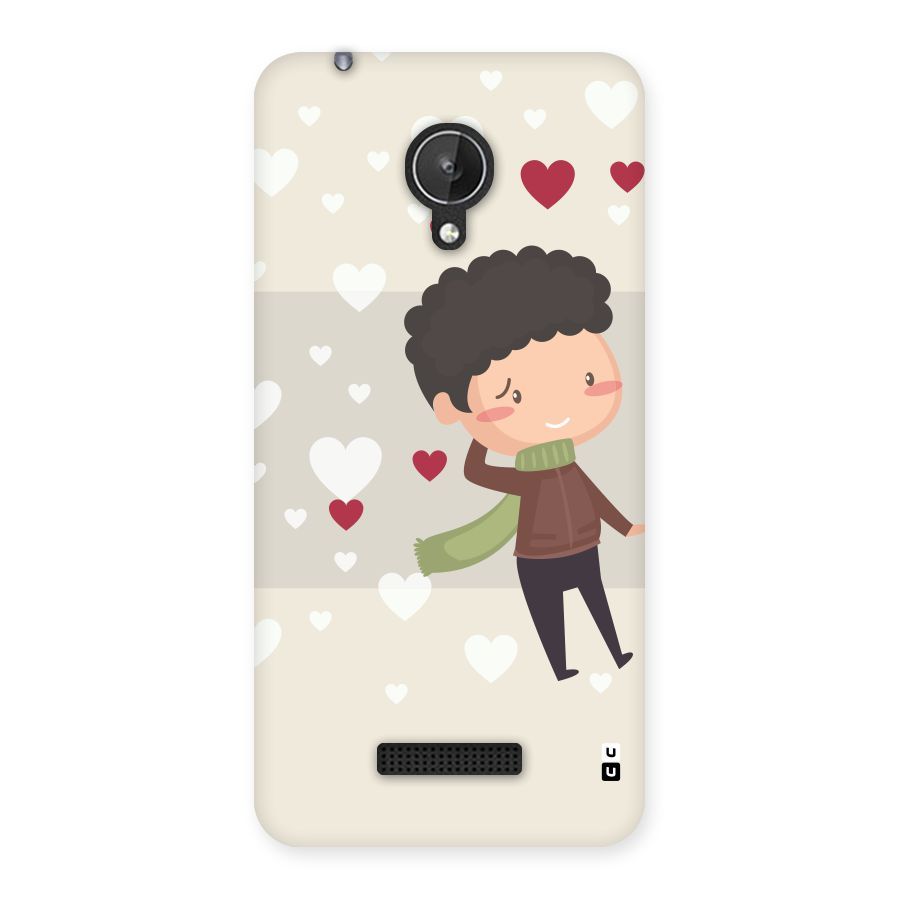 Boy in love Back Case for Micromax Canvas Spark Q380