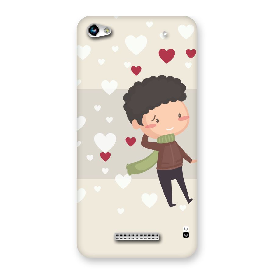 Boy in love Back Case for Micromax Hue 2