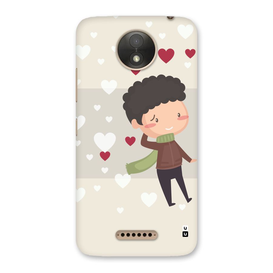 Boy in love Back Case for Moto C Plus