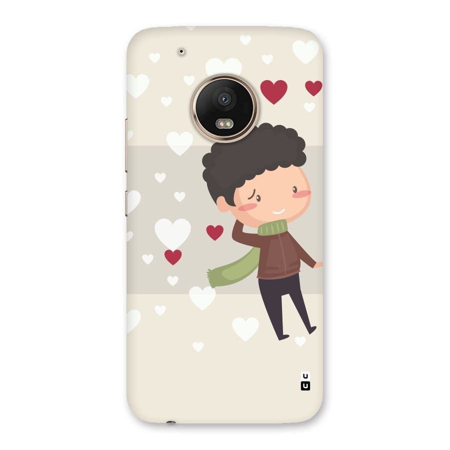 Boy in love Back Case for Moto G5 Plus
