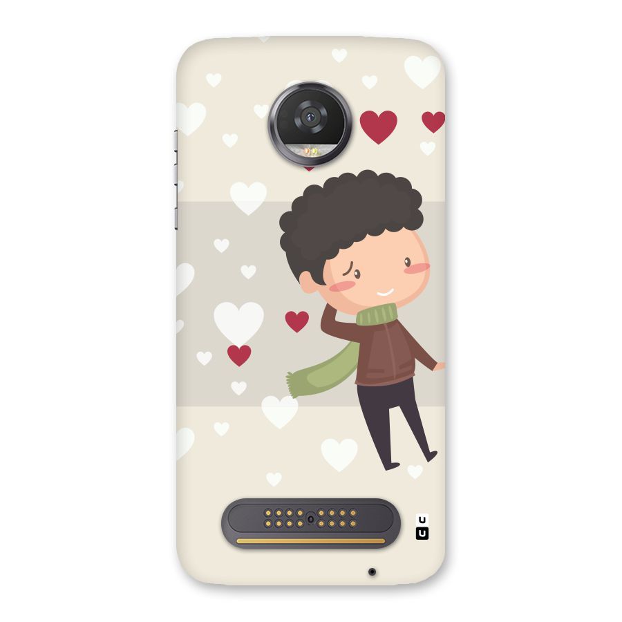 Boy in love Back Case for Moto Z2 Play