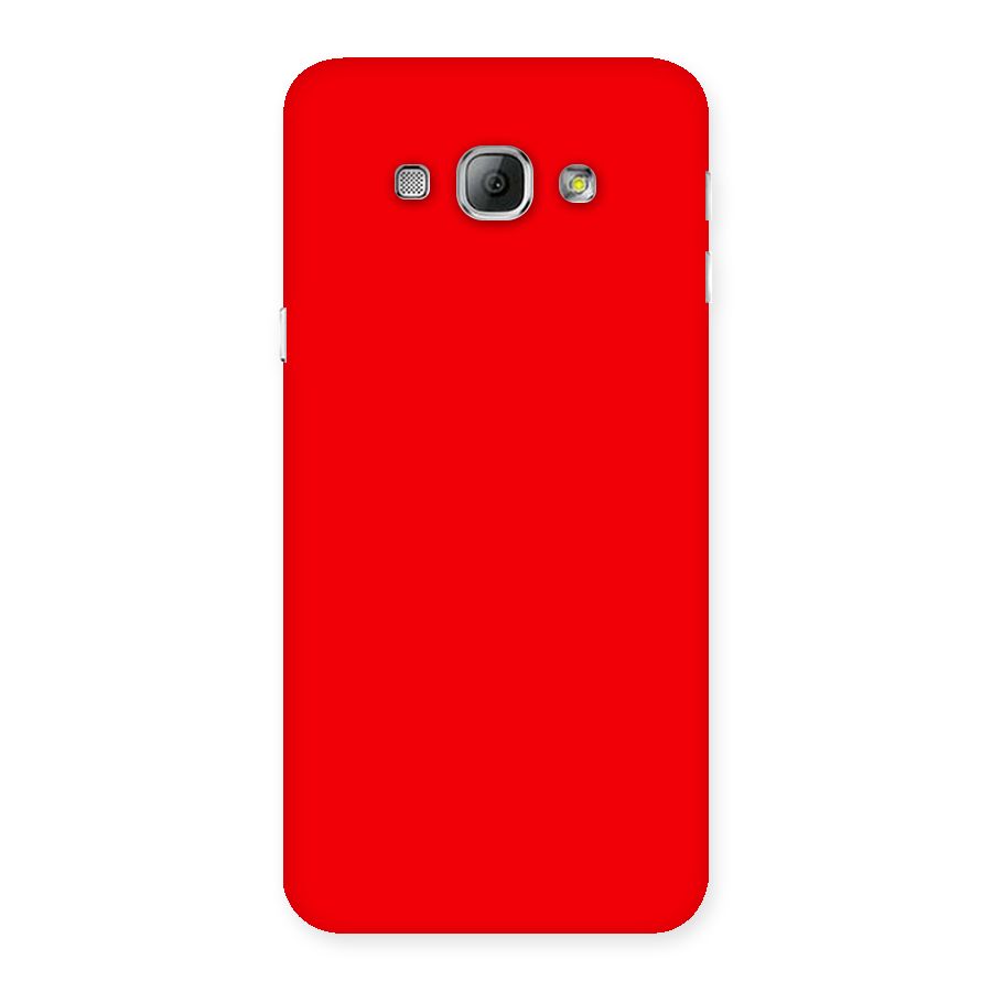 Bright Red Back Case for Galaxy A8
