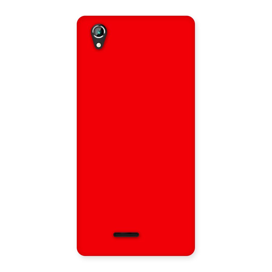 Bright Red Back Case for Lava Iris 800