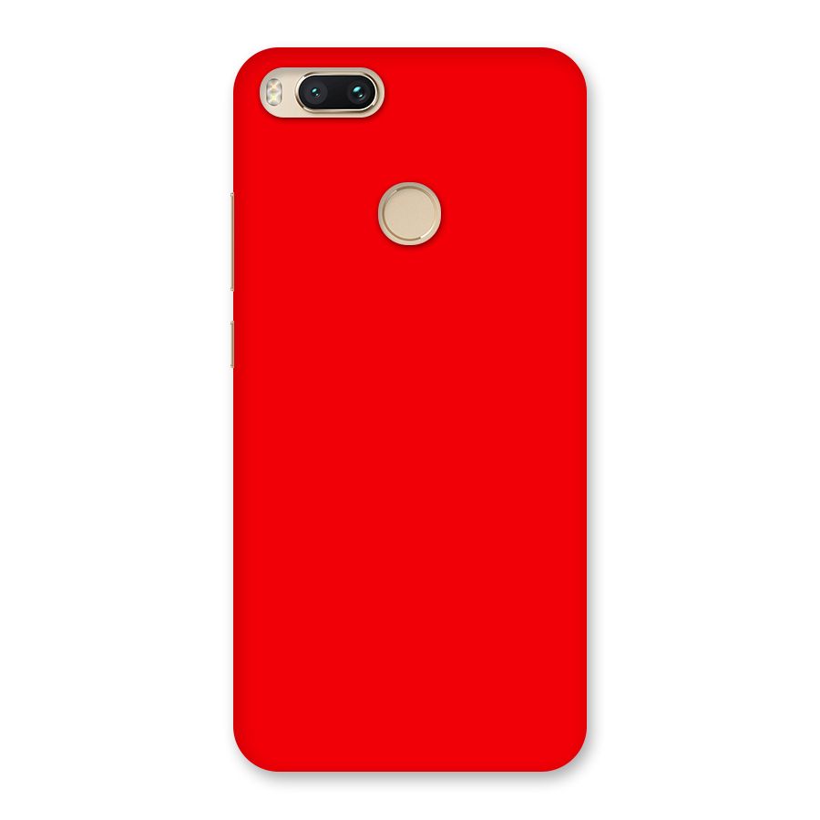 Bright Red Back Case for Mi A1
