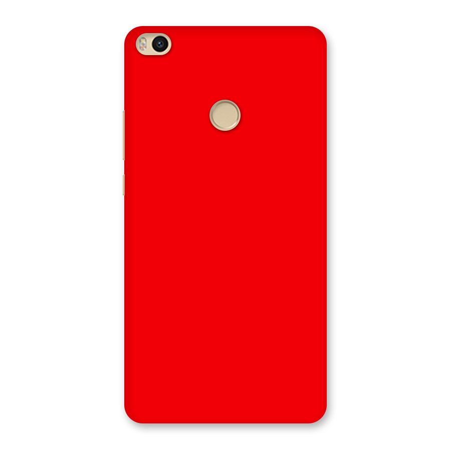 Bright Red Back Case for Mi Max 2