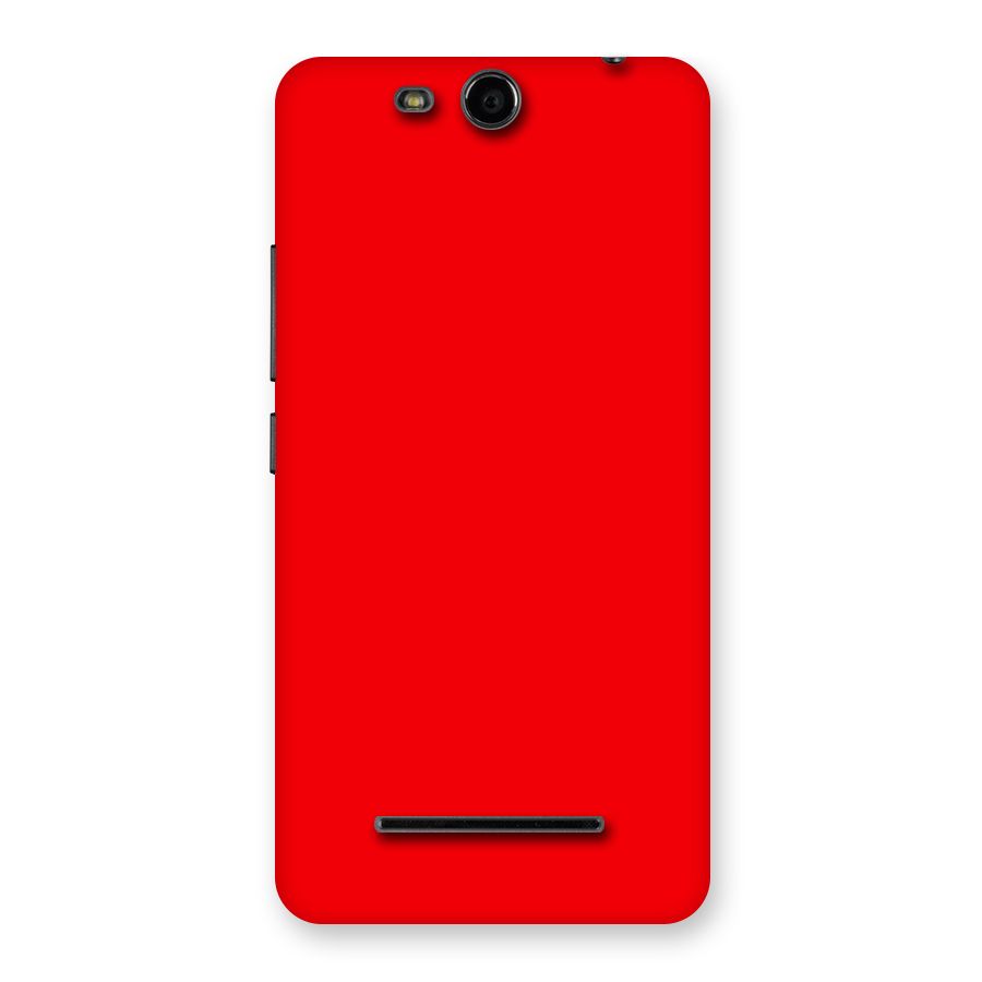 Bright Red Back Case for Micromax Canvas Juice 3 Q392