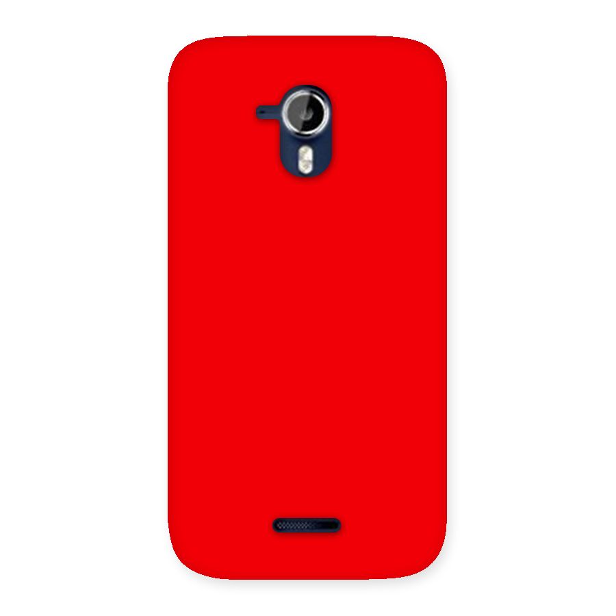 Bright Red Back Case for Micromax Canvas Magnus A117