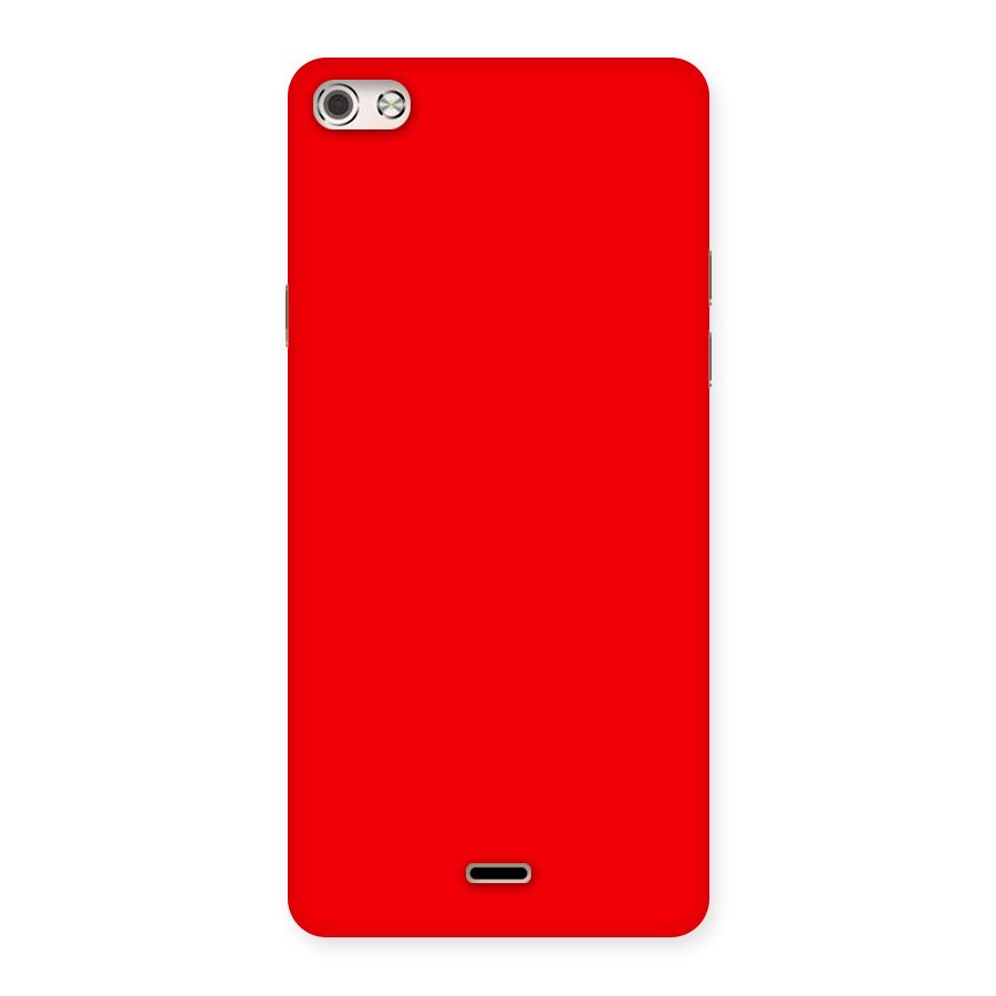 Bright Red Back Case for Micromax Canvas Silver 5