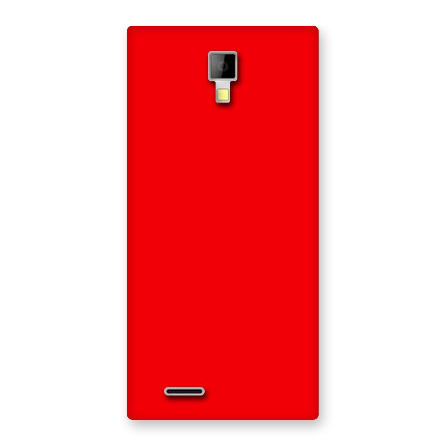 Bright Red Back Case for Micromax Canvas Xpress A99
