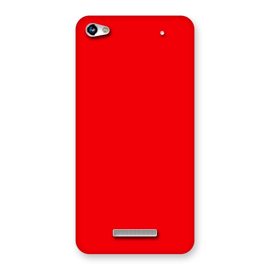 Bright Red Back Case for Micromax Hue 2