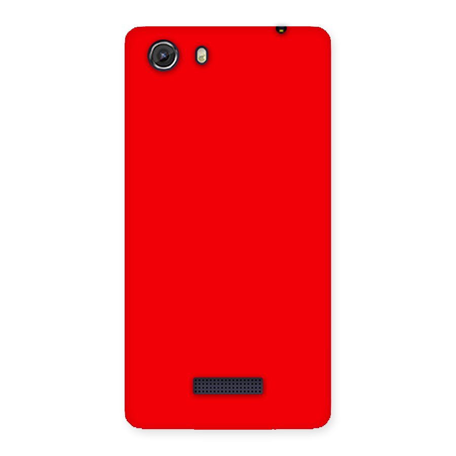 Bright Red Back Case for Micromax Unite 3