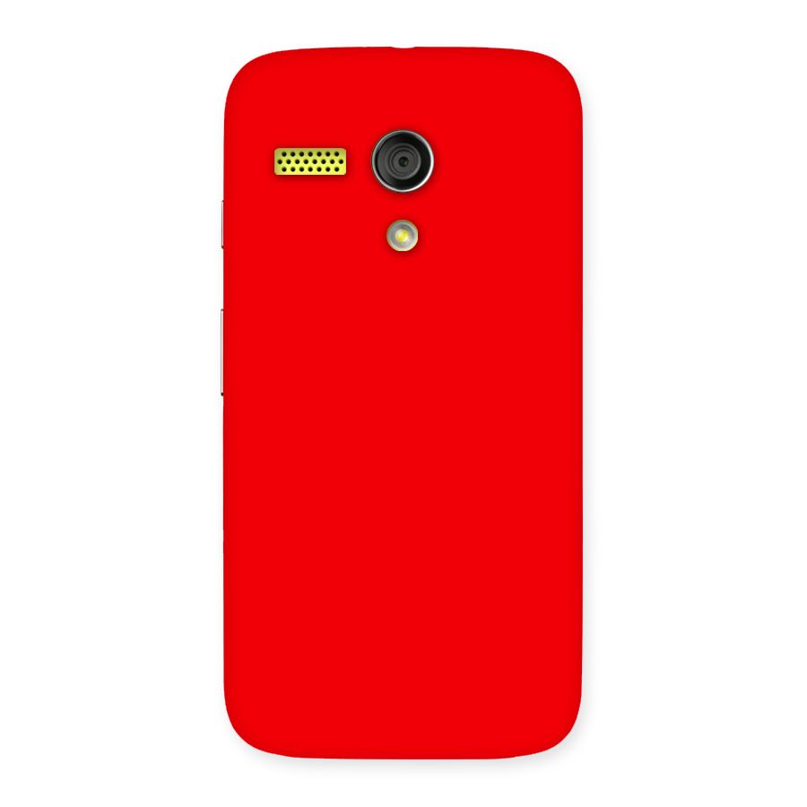 Bright Red Back Case for Moto G