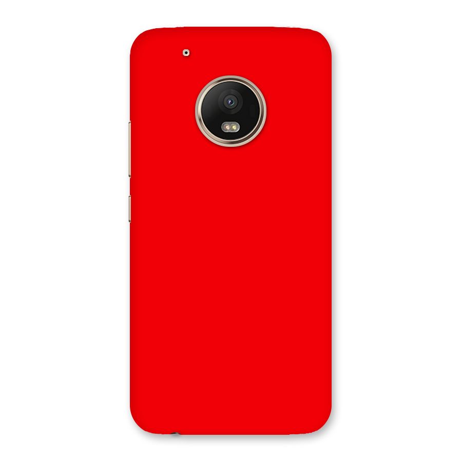 Bright Red Back Case for Moto G5 Plus