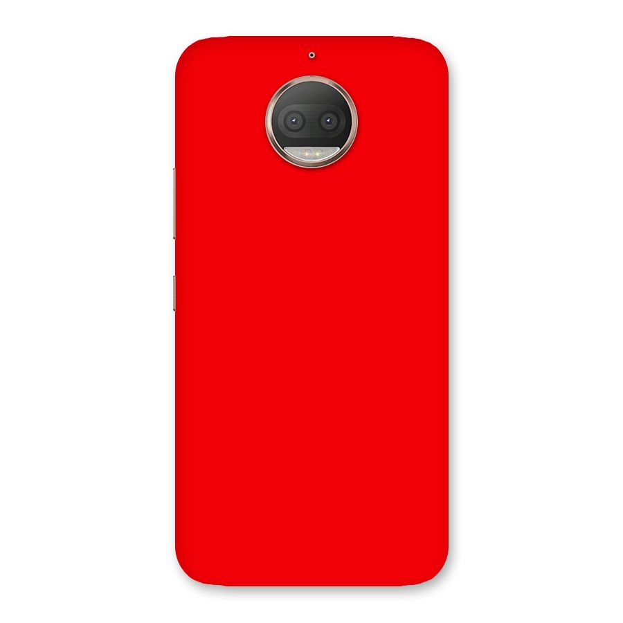 Bright Red Back Case for Moto G5s Plus
