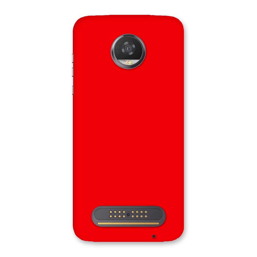 Bright Red Back Case for Moto Z2 Play
