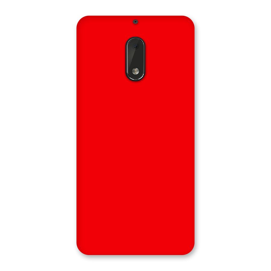 Bright Red Back Case for Nokia 6