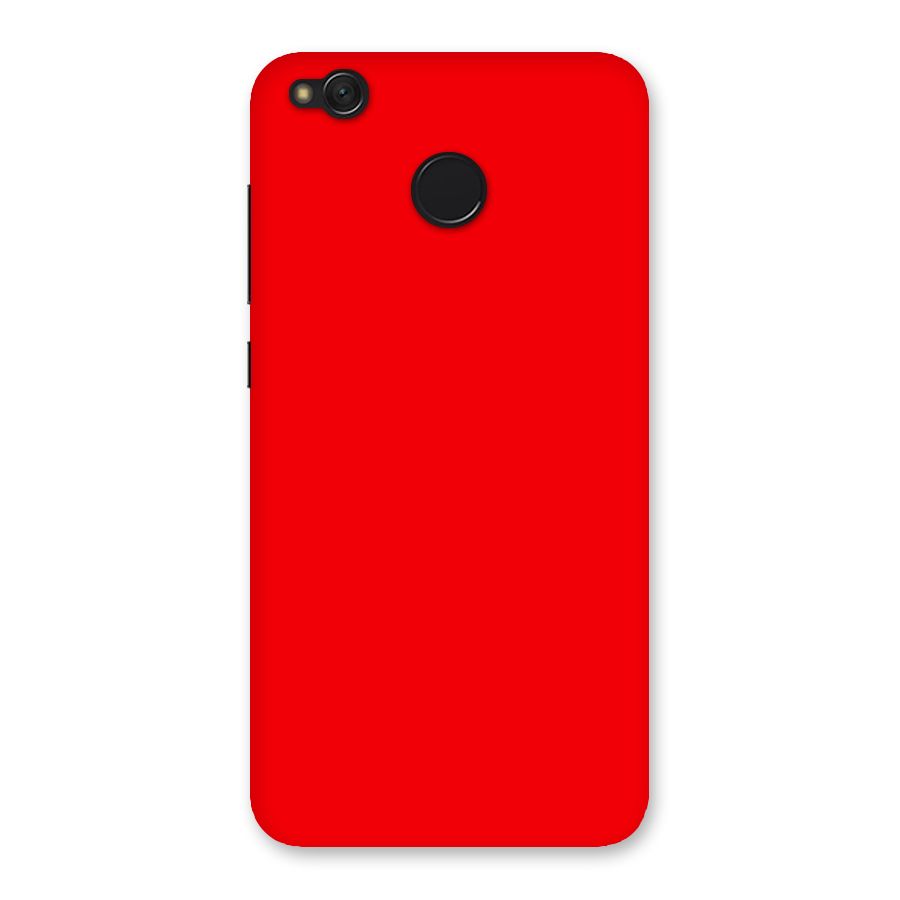 Bright Red Back Case for Redmi 4