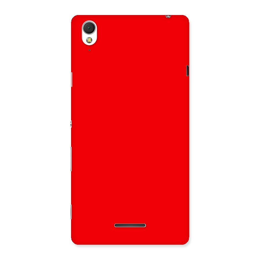 Bright Red Back Case for Sony Xperia T3