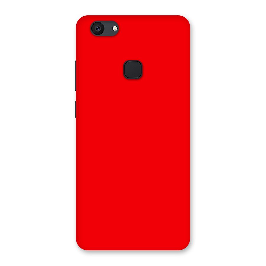 Bright Red Back Case for Vivo V7 Plus