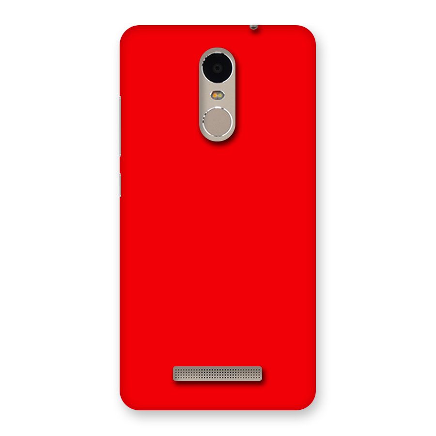 Bright Red Back Case for Xiaomi Redmi Note 3