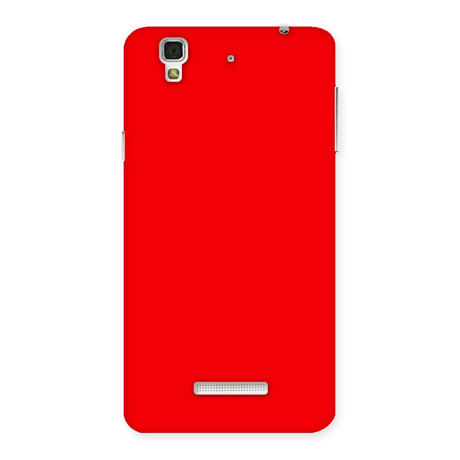 Bright Red Back Case for Yu Yureka