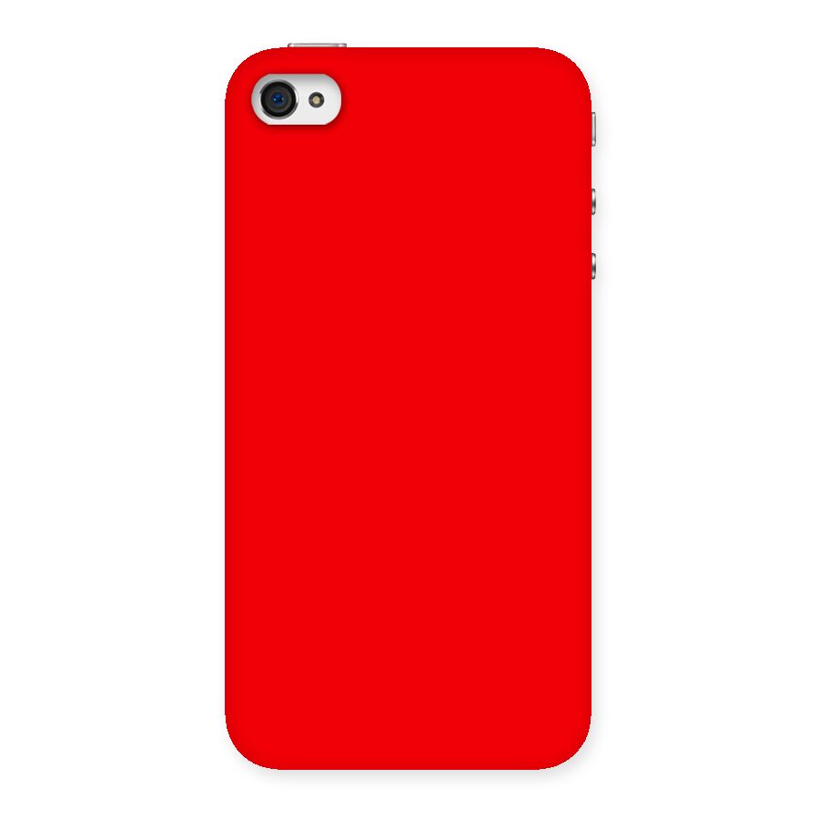 Bright Red Back Case for iPhone 4 4s