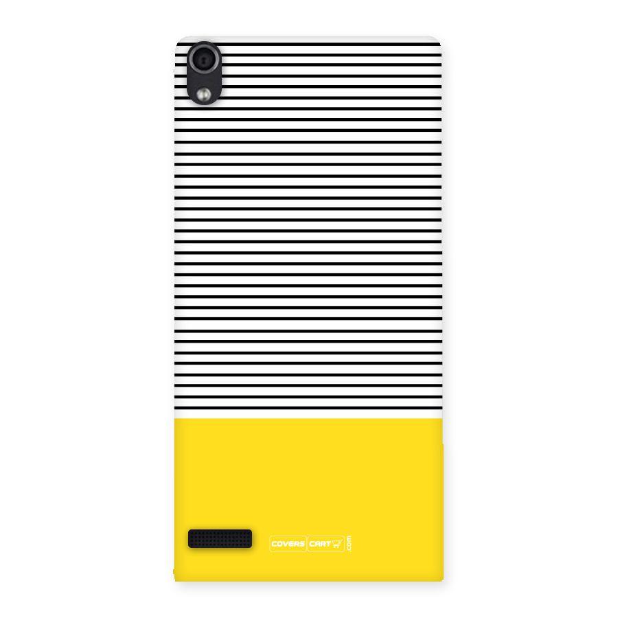 Bright Yellow Stripes Back Case for Ascend P6