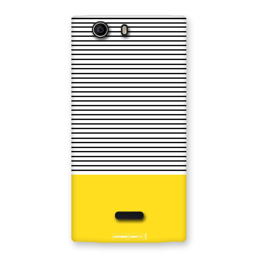Bright Yellow Stripes Back Case for Canvas Nitro 2 E311