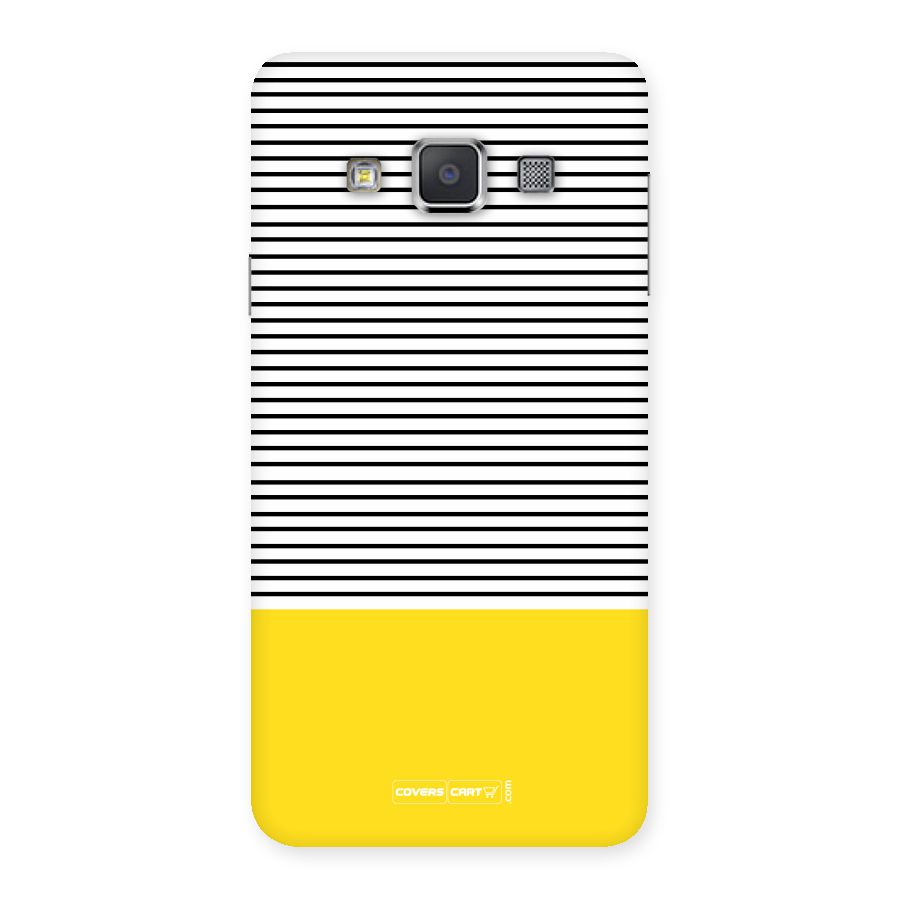 Bright Yellow Stripes Back Case for Galaxy A3