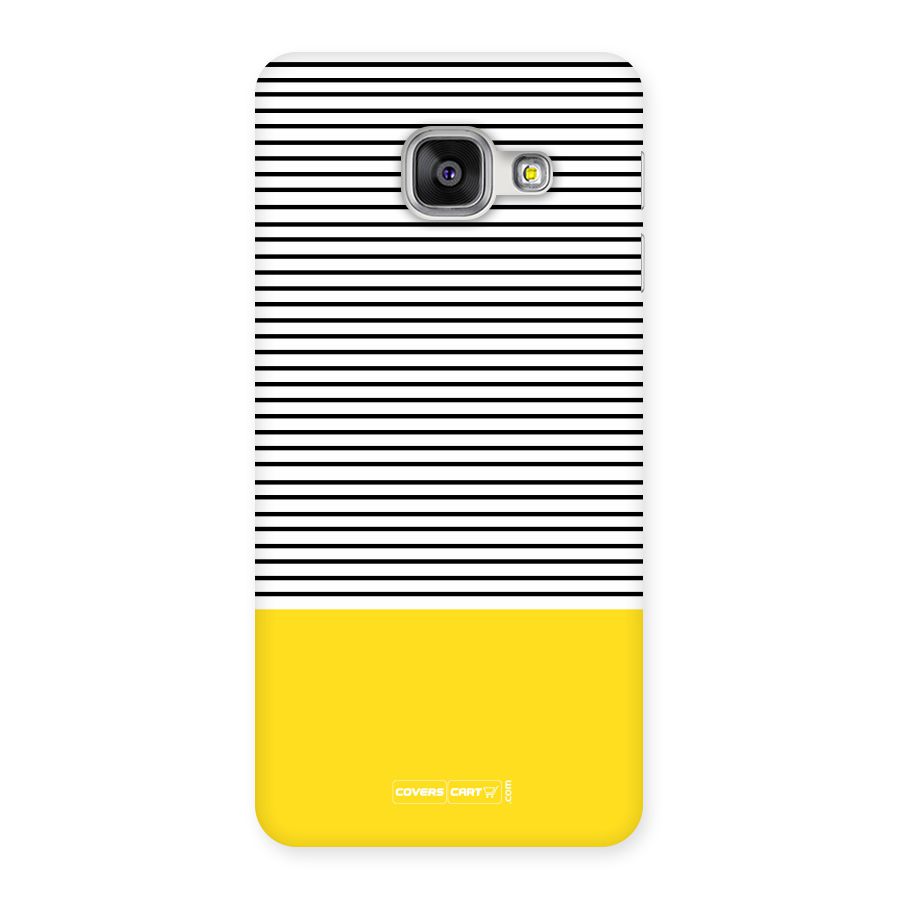 Bright Yellow Stripes Back Case for Galaxy A3 2016
