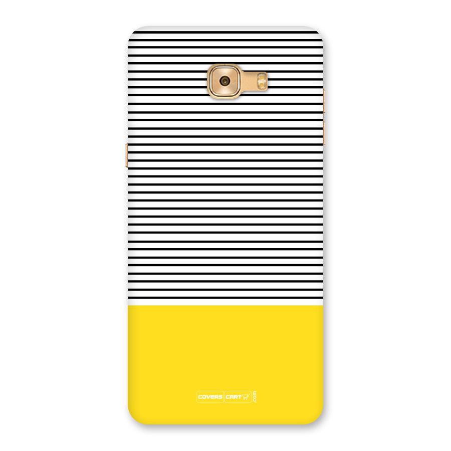 Bright Yellow Stripes Back Case for Galaxy C9 Pro