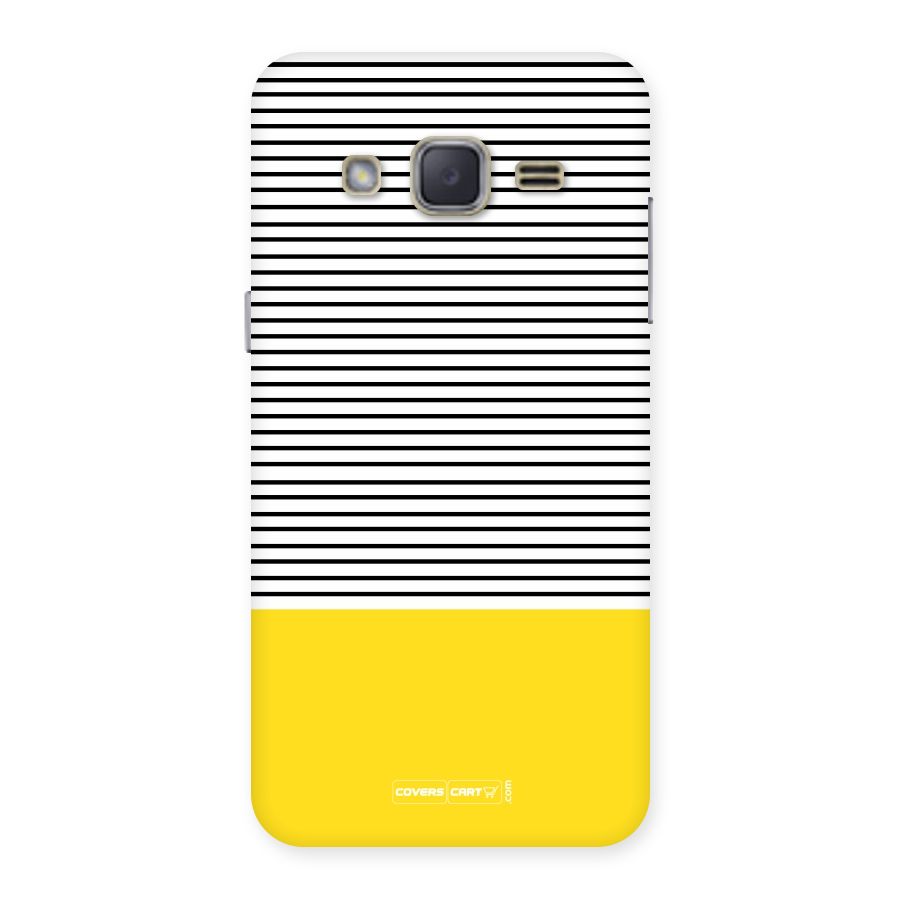 Bright Yellow Stripes Back Case for Galaxy J2