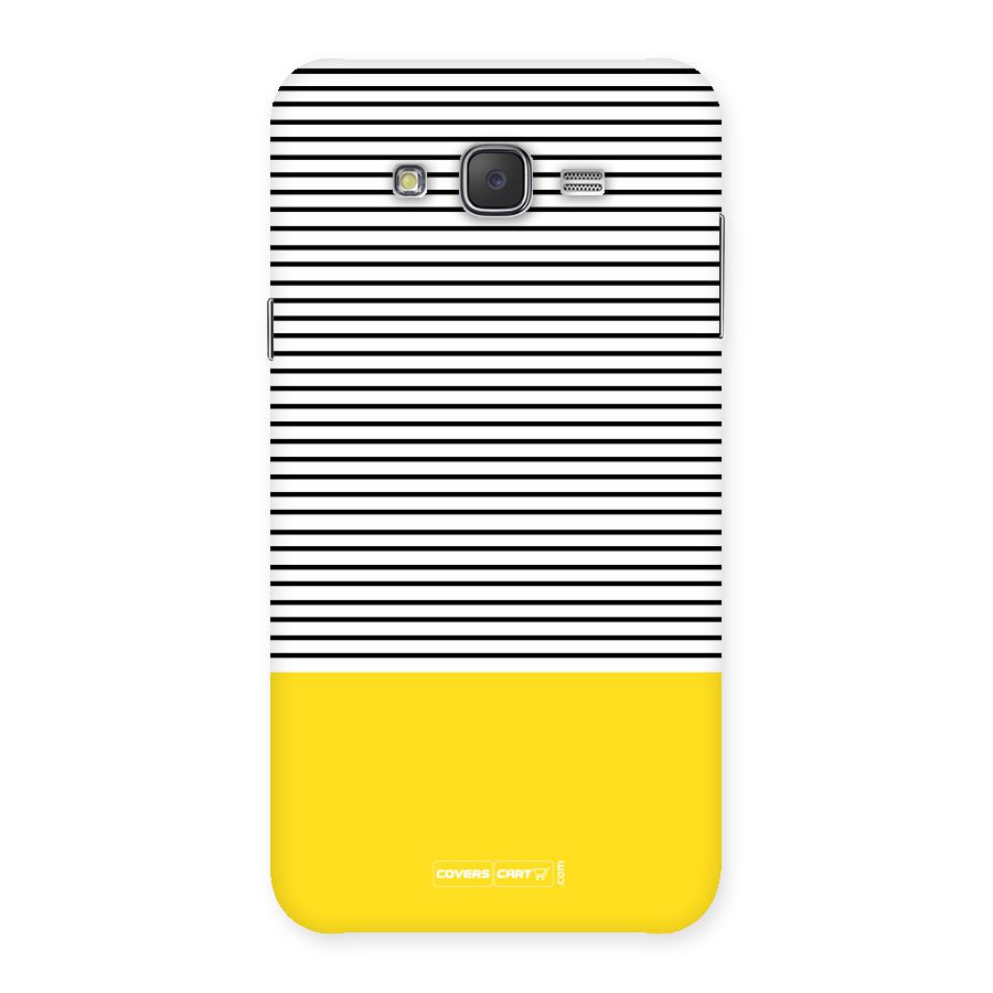 Bright Yellow Stripes Back Case for Galaxy J7