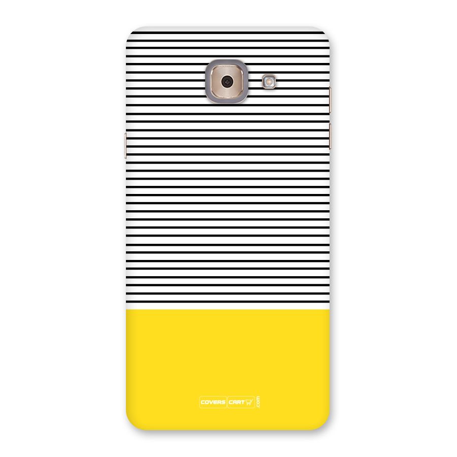 Bright Yellow Stripes Back Case for Galaxy J7 Max