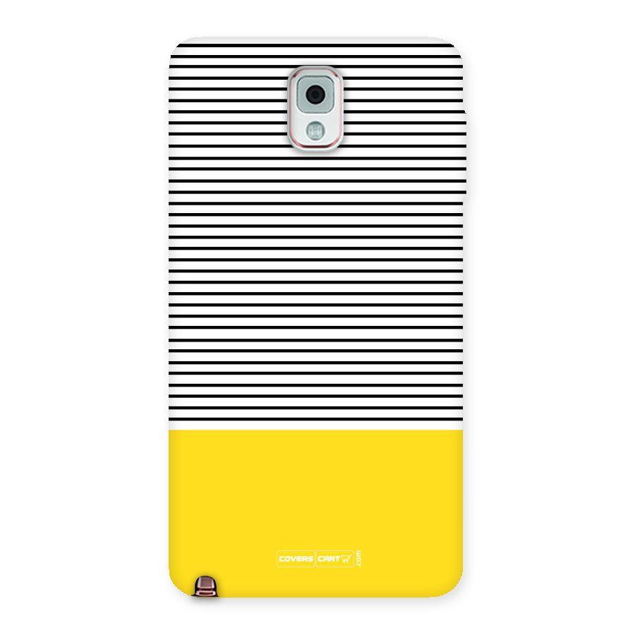 Bright Yellow Stripes Back Case for Galaxy Note 3