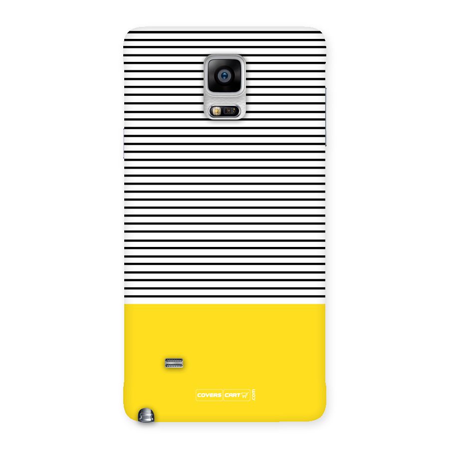 Bright Yellow Stripes Back Case for Galaxy Note 4