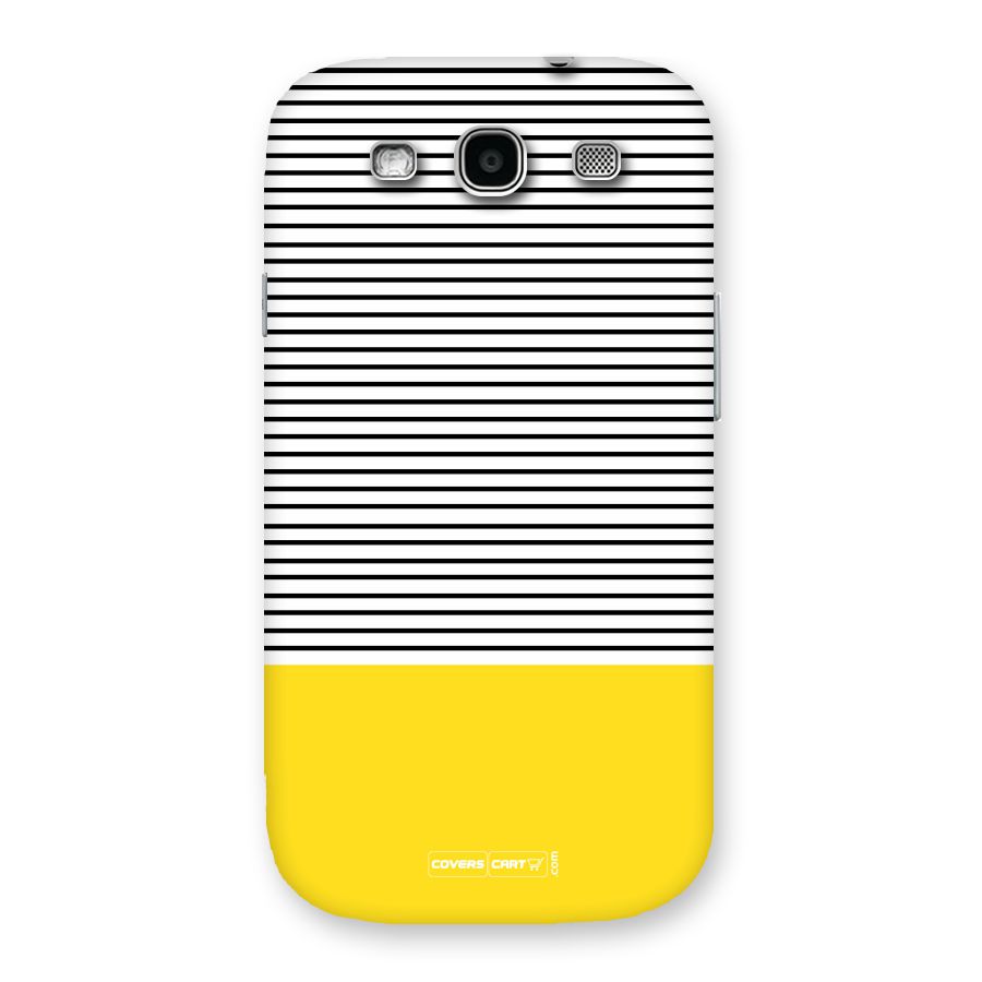 Bright Yellow Stripes Back Case for Galaxy S3