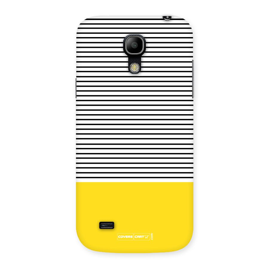 Bright Yellow Stripes Back Case for Galaxy S4 Mini