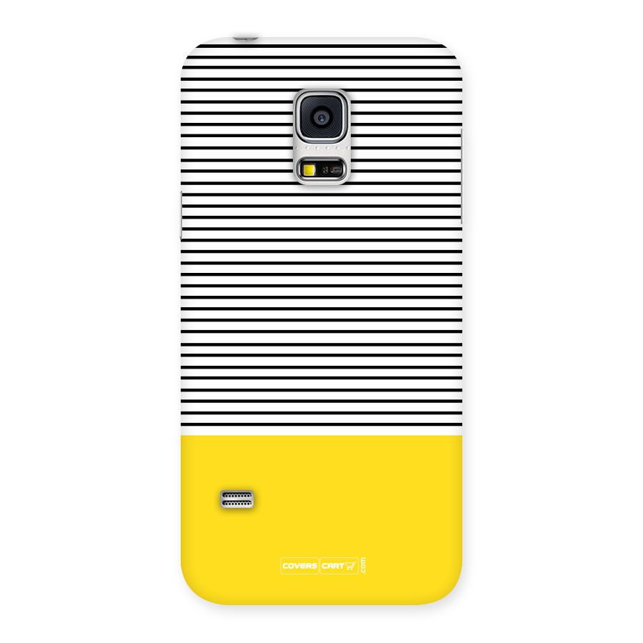 Bright Yellow Stripes Back Case for Galaxy S5 Mini