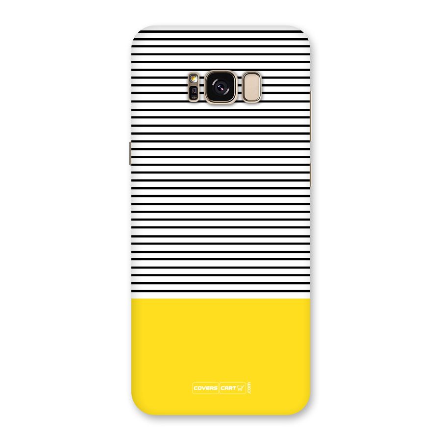 Bright Yellow Stripes Back Case for Galaxy S8 Plus
