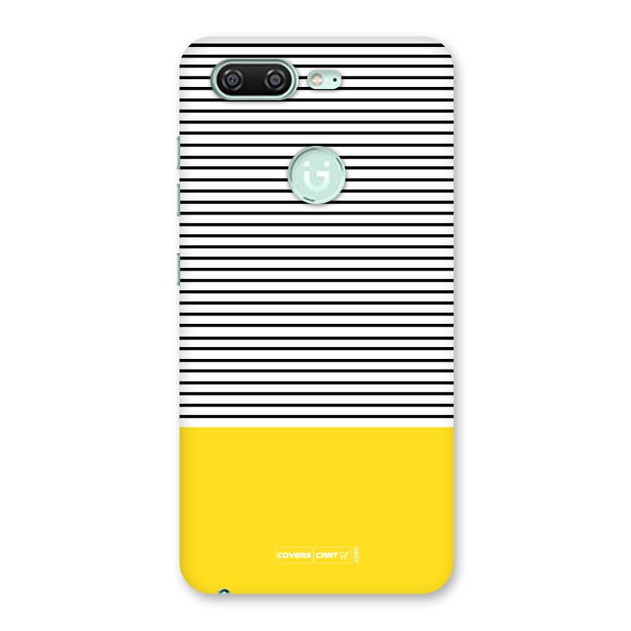 Bright Yellow Stripes Back Case for Gionee S10
