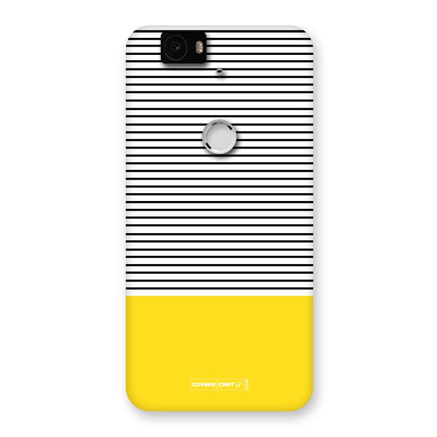 Bright Yellow Stripes Back Case for Google Nexus-6P