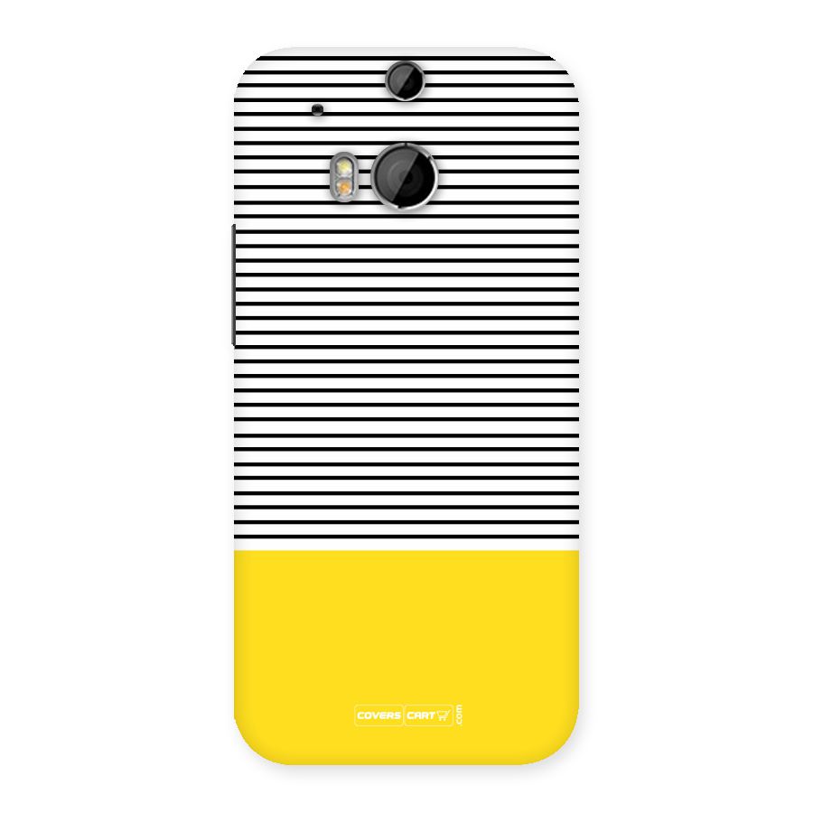 Bright Yellow Stripes Back Case for HTC One M8