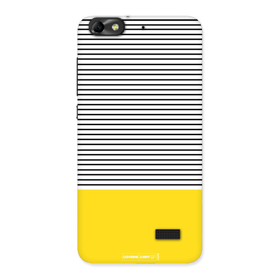 Bright Yellow Stripes Back Case for Honor 4C