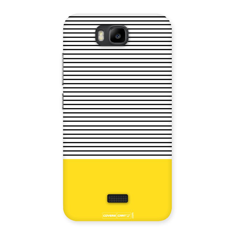 Bright Yellow Stripes Back Case for Honor Bee