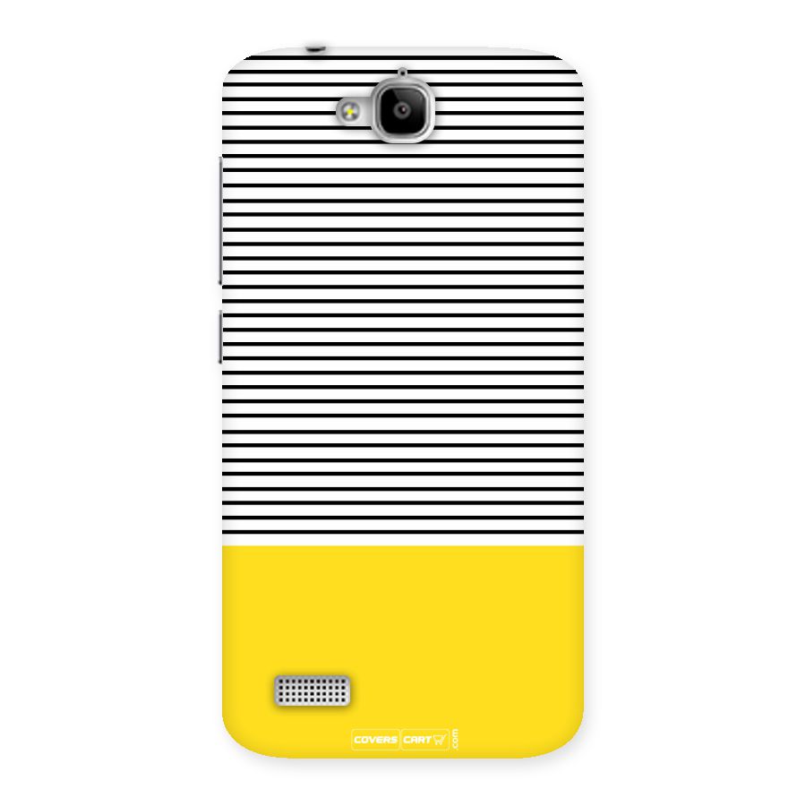 Bright Yellow Stripes Back Case for Honor Holly