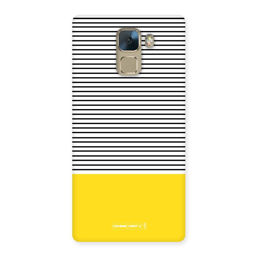 Bright Yellow Stripes Back Case for Huawei Honor 7